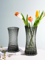 creative vertical glass vase lily flowers rose hydroponic flower arrangement living room desktop vase wedding decoration gifts