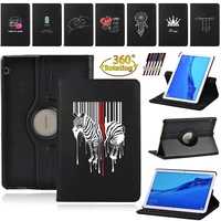 tablet cases for huawei mediapad t3 10 9 6 case 360 degrees rotating pu leather stand cover for mediapad t5 10 10 1 stylus