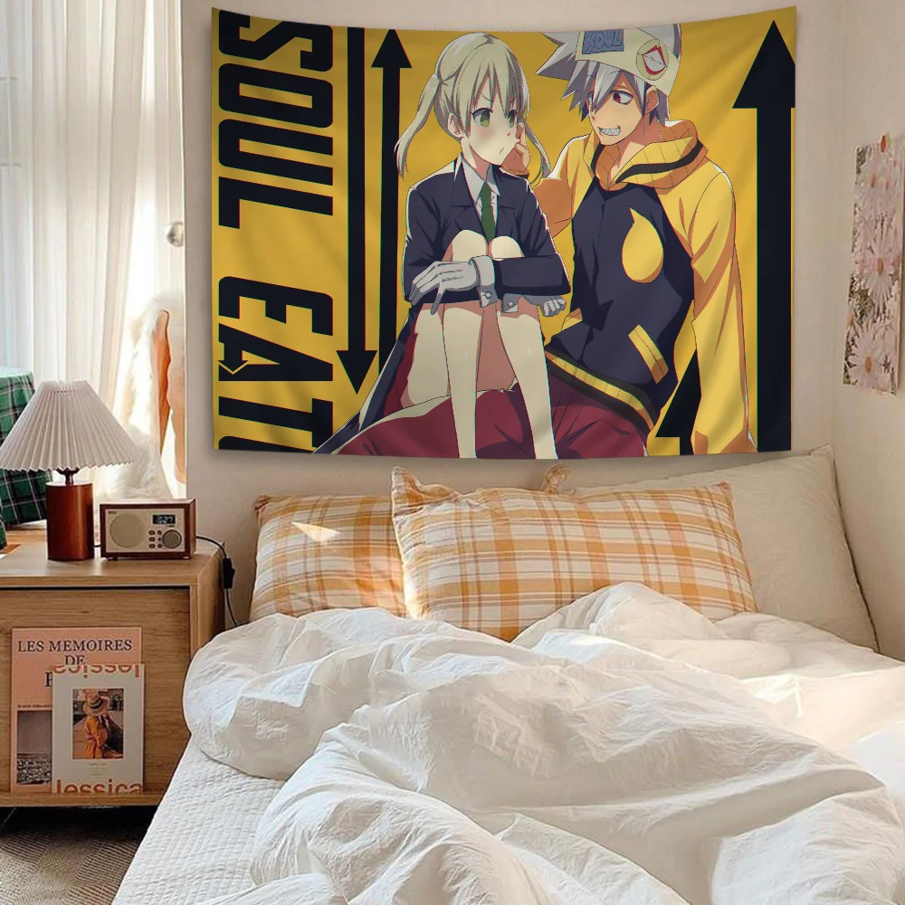 S-Soul E-Eater Hippie Wall Hanging Tapestries Art Science Fiction Room Home Decor Kawaii