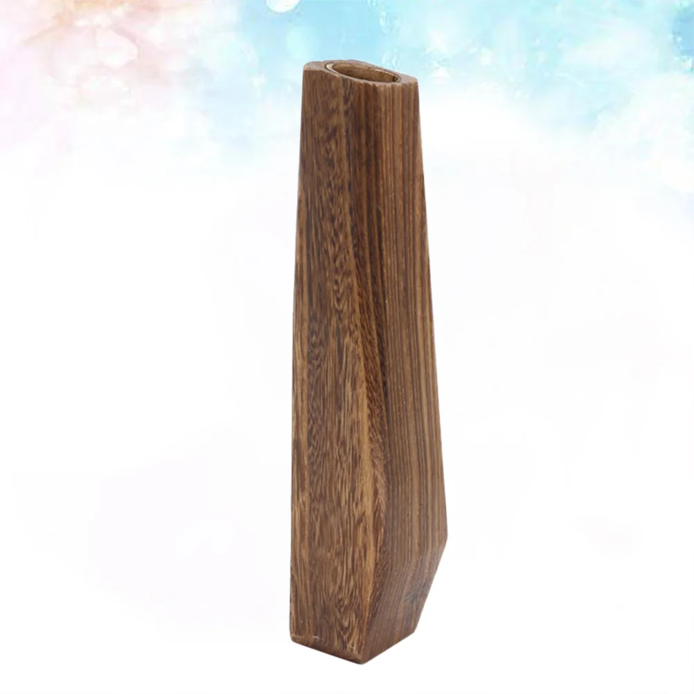 

Vase Flower Wooden Tall Vases Wood Holder Pot Pots Decorative Floor Home Bud Ornamental Potted Flowers Round Decor Wicker