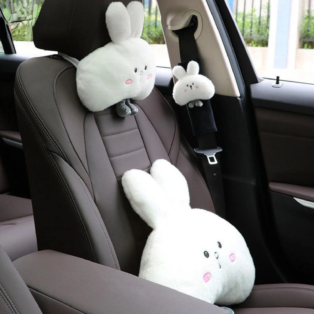 

Cartoon Rabbit Shaped Pillow Travel Car Neck Rest Pillow Waist Protective Cushion PShoulder Protective Cushion