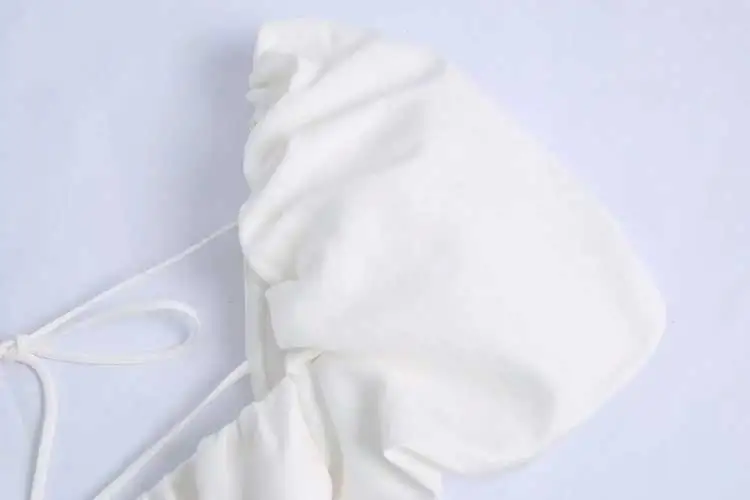 Платье женское хлопковое в стиле бохо пикантное мини-платье с квадратным вырезом