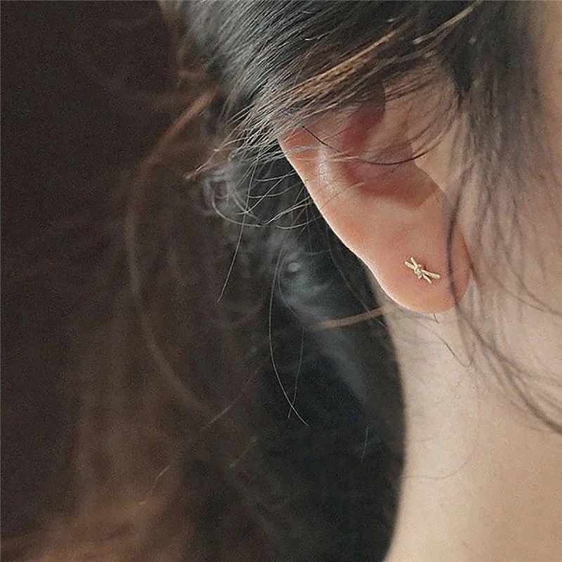 Серебряный корейский мини-Крест с маленькой любовью для женщин студентов