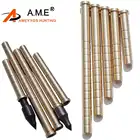 12 шт для охоты, стрельбы из лука, стрелы из меди 3850100150200250300 зерна 6,2 мм карбоновый стержень od7.6 мм Вес Боба
