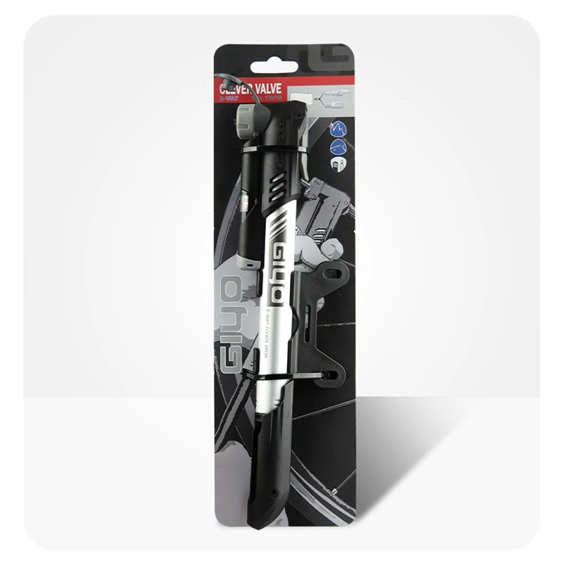 Giyo 120psi Mini Dual Action Bicycle Pump MTB Inflator Road 