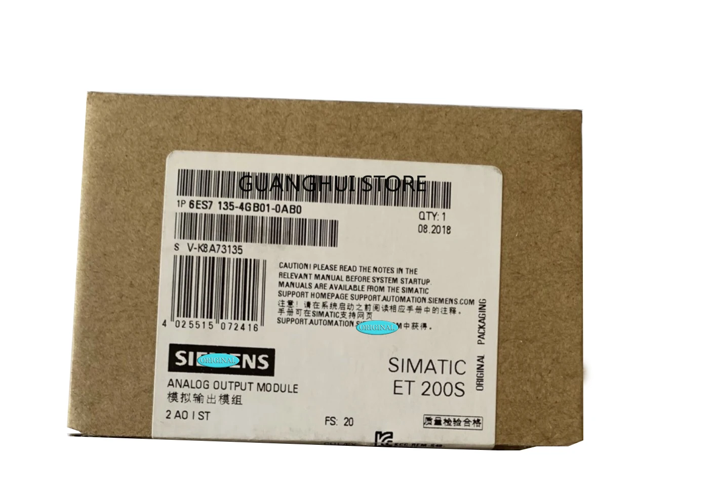 

6ES7 135-4GB01-0AB0 6ES7135-4GB01-0AB0，New original boxed warehouse spot 24 hours fast delivery