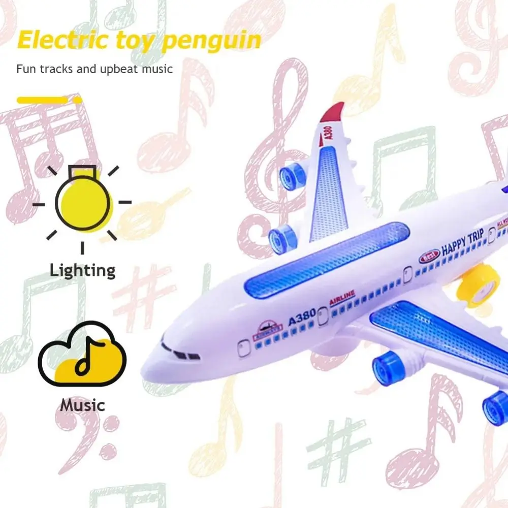 

Electric Electric Plane Model Sound Led Lights Airplane Toy Cool with Flashing Light Flash Lights Plane Toy Christmas