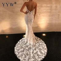 women sexy v neck floral lace boho wedding dresses mermaid spaghetti straps embroidered bridal gowns evening vestidos 2022 y2k