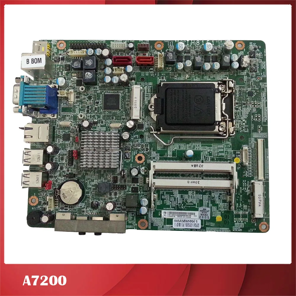 Original All-in-One Motherboard for Lenovo for A7200 IH81S1 VER 1.0 1150 Fully Tested, Good Quality