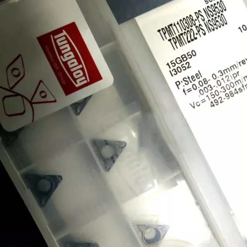 Tungaloy TPMT 110304 -PS NS9530 /TPMT 110308 режущее лезвие с ЧПУ твердосплавные вставки 10 шт.