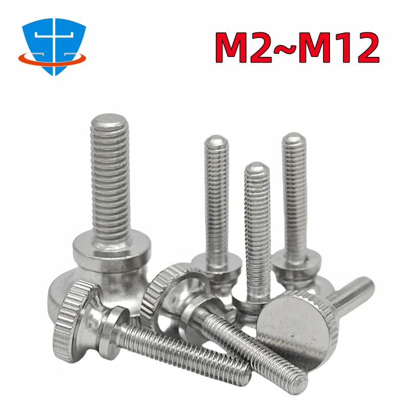 

304 нержавеющая сталь Knurl High Step M2 M3 M4 M5 M6 M8 M10 M12 GB834 DIN464 ручная затяжка винт с большой головкой регулируемые болты