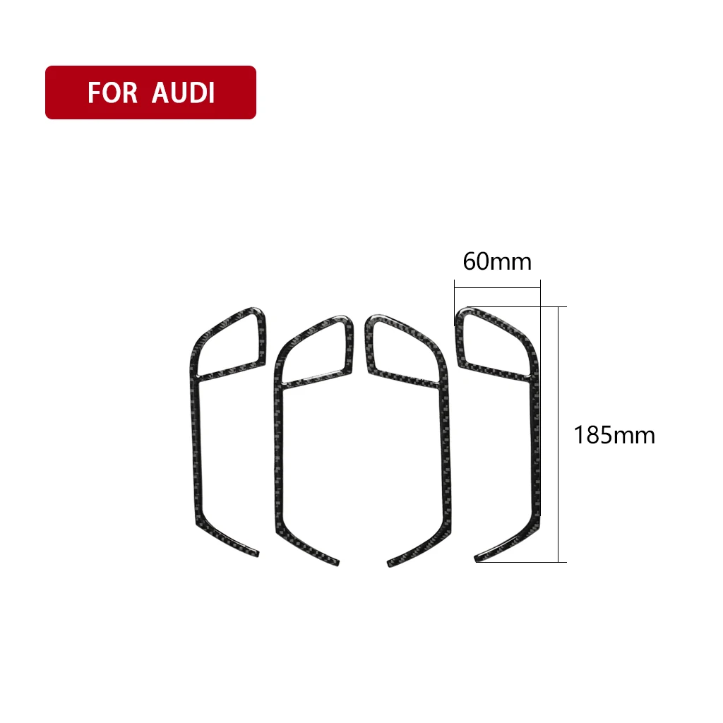 Аксессуары для Audi A4L A4 B8 2009-2016 Q5 2009-2017 A5 2008-2017 карбоновая внутренняя дверная ручка