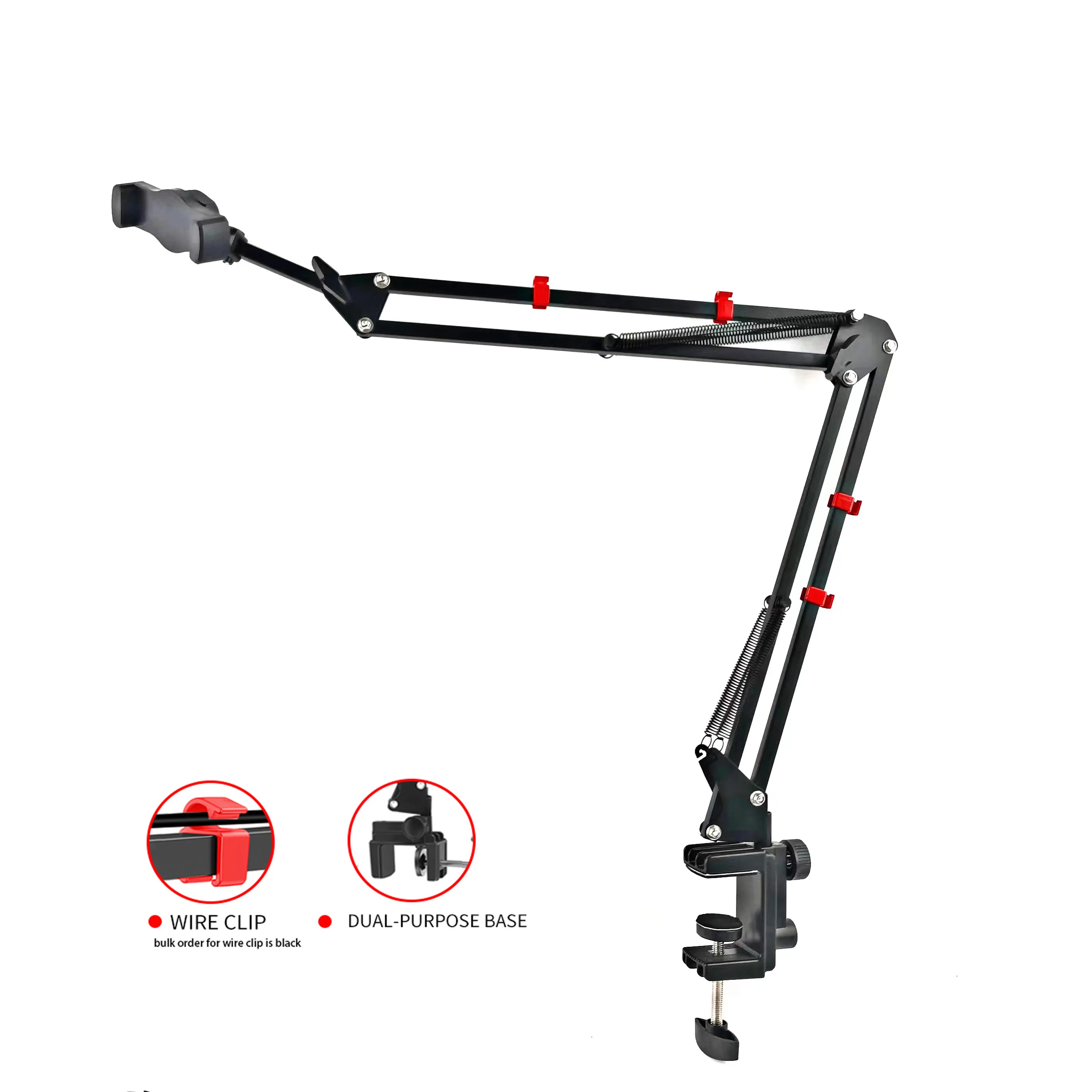 Metal Desk Nb-35 Mobile Phone Holder Hot Angle Adjustable Live Broadcast Cellphone Stand Table Cell Support Mount