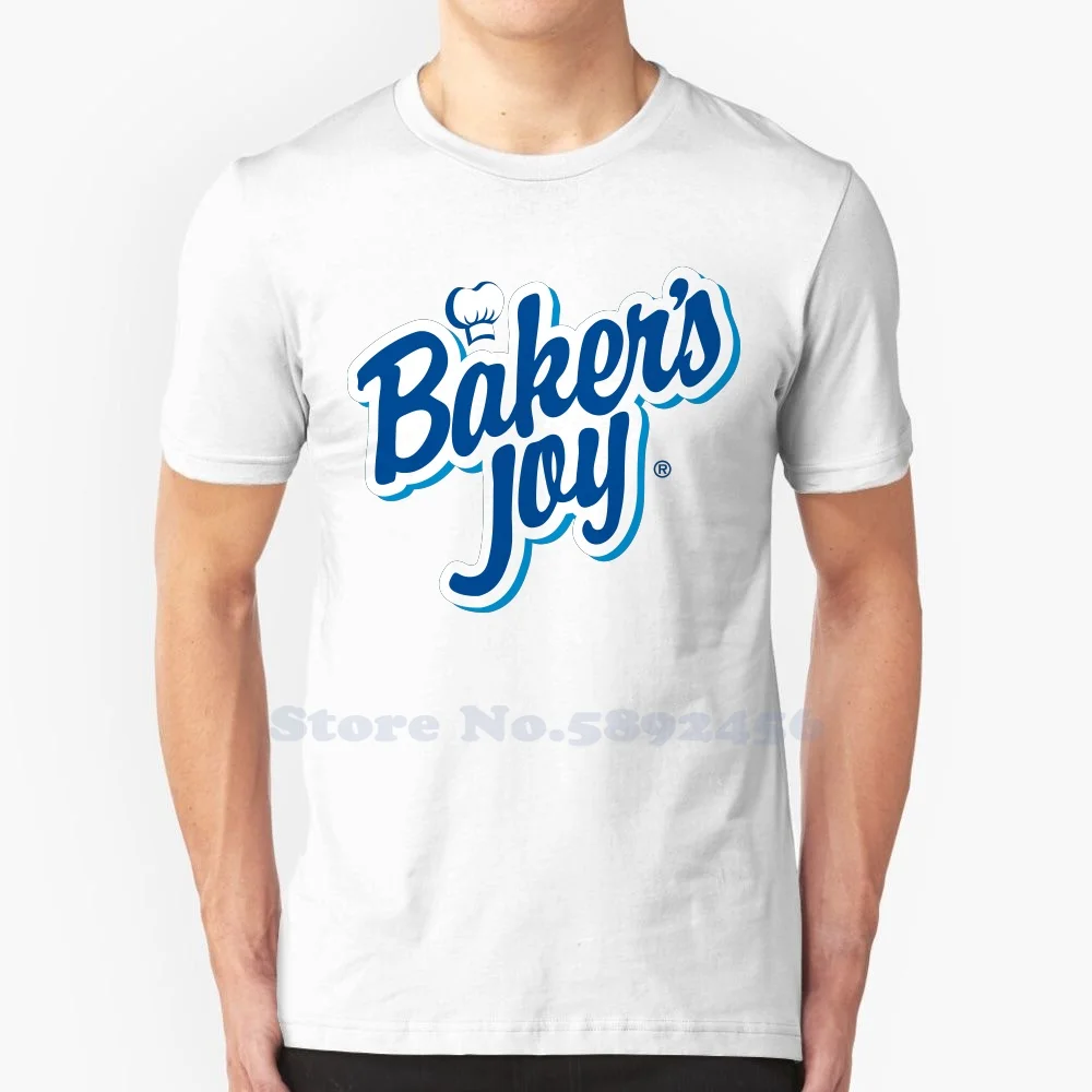 

Baker's Joy Casual Streetwear Print Logo T-shirt Graphic 100% Cotton Tee