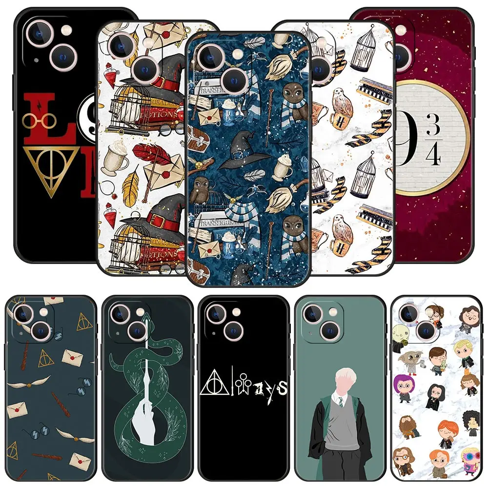 

Wand Elk Ring Harries Luxury Phone Case For iPhone 11 12 13 Pro Max Mini X XR XS 7 8 Plus SE 2020 Soft Silicone Cover TPU Fundas