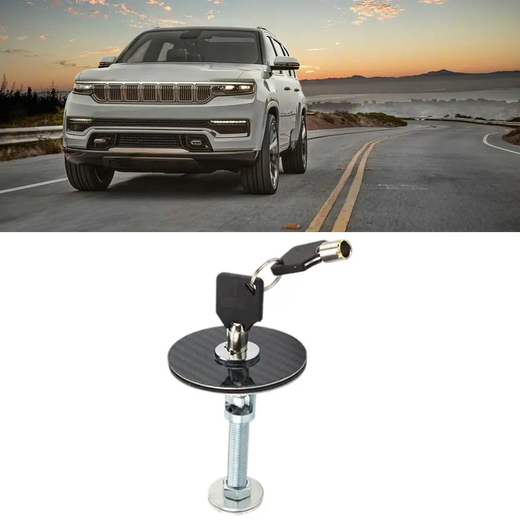 

2Pcs Hood Lock Pin Aluminum Replacement Bumper Quick Release Car Black Latch