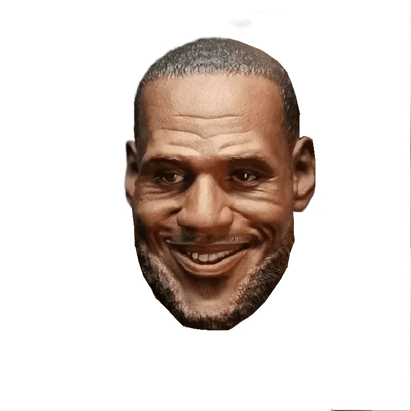 1/6 Ratio Star LeBron James Male Head  Model PVC Suitable  12-Inch Action Figure Body Doll