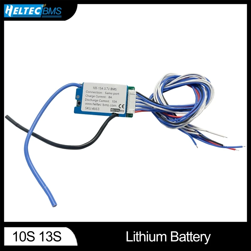Фото HeltecBMS 6S 7S 8S 9S 10S BMS 36V 15A 20A Защитная плата 3,7 В 18650 литиевая батарея с контролем температуры/двигателем электрического велосипеда BMS №1