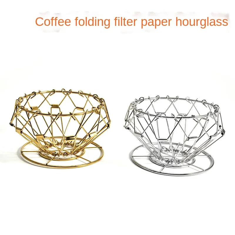 

Coffee Dripper 304 Stainless Steel Folding Hand Pouring Coffee Filter Cup