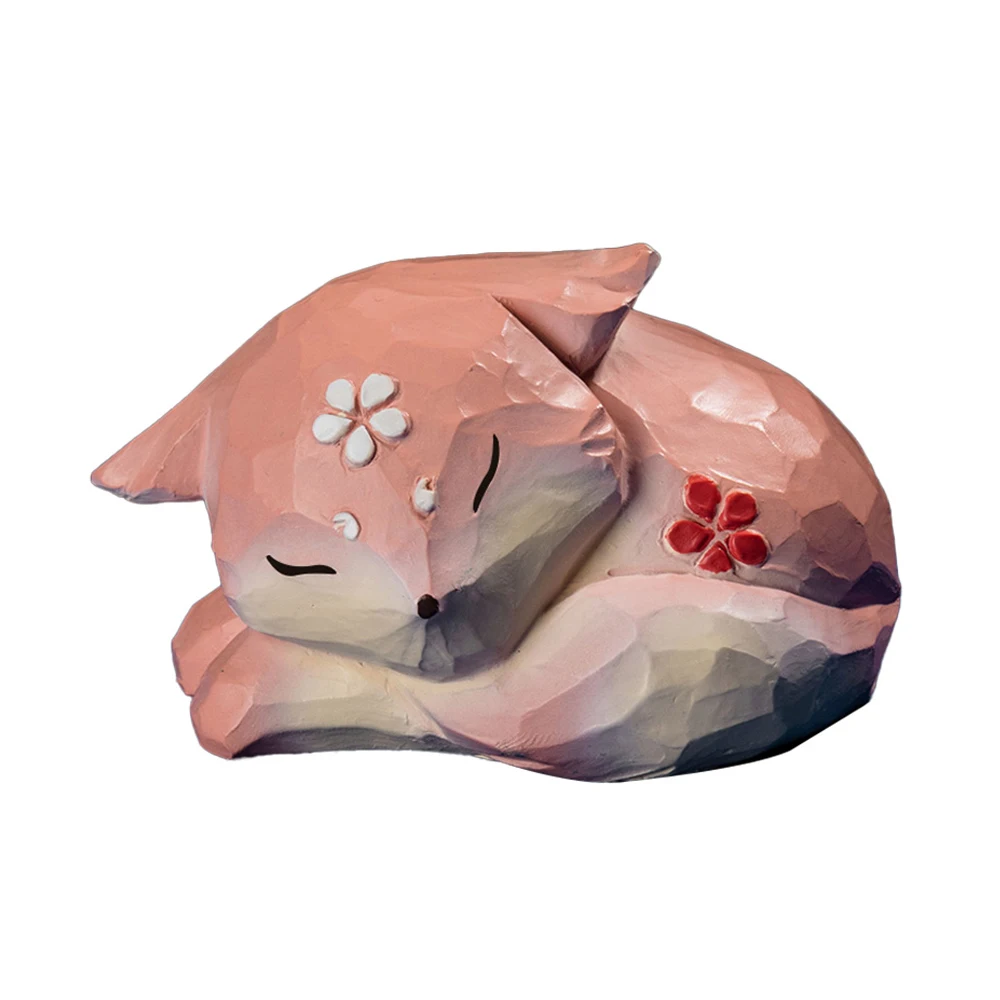 Аниме Genshin Impact Yae Miko Fox кукла Фигурка Косплей Kawaii Розовая Смола игрушки украшение