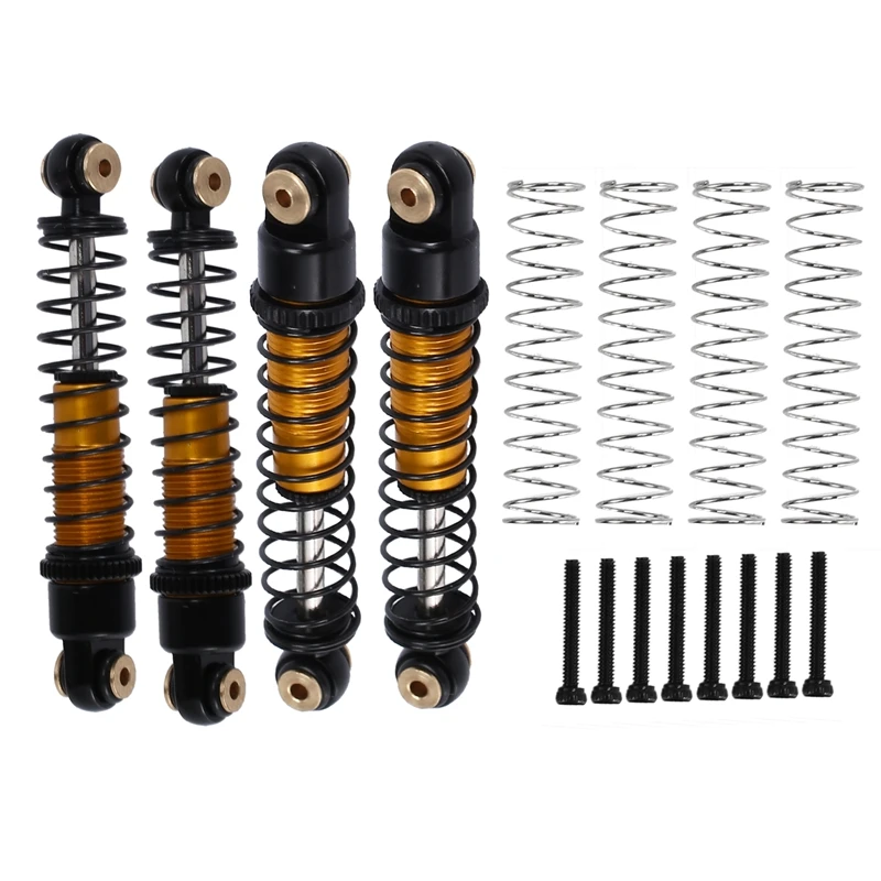 

4Pcs Metal Shock Absorber 40MM Oil Damper For Axial SCX24 C10 JLU Gladiator Bronco 1/24 RC Crawler Car Upgrades