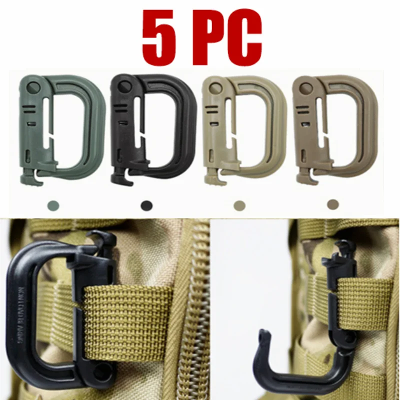 

Backpack Hiking Gear Webbing Molle Multi Carabiner Lock Camping Snap Shackle Clip Grimlock D-ring Outdoor Buckle Plasctic