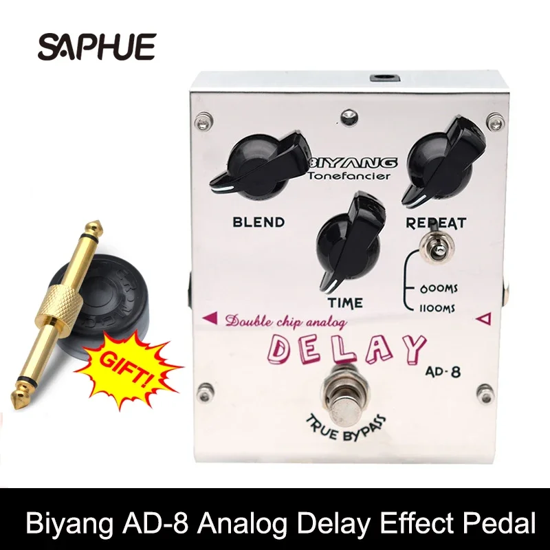 Biyang ToneFancier Series двухчиповая аналоговая педаль с эффектом задержки гитарная AD-8 True