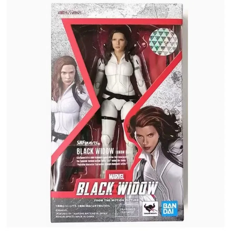 100% оригинальные фигурки Bandai Sh Figuarts Shf Black Widow коллекция игрушек в режиме ПВХ