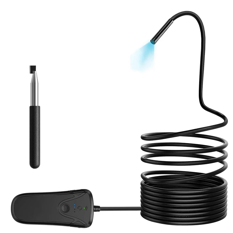 

Wireless Endoscope Waterproof Wifi Borescope Inspection Camera 5.5Mm Hd 1080P Endoscope Auto Focus Wireless Endoscope