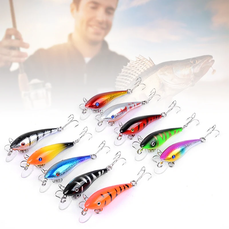 

Minnow Lure 115mm 10.5g With Treble Hook 10 Colors Swimbait Lures Floating Crankbaits Fishing Lure For Bass Walleye Carp Tackle