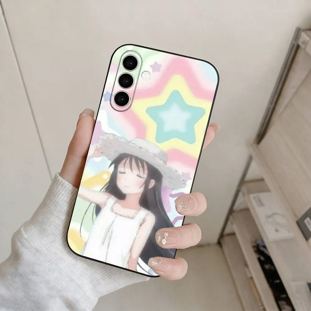 Фото Asobi Asobase - мастерская веселья. Чехол для телефона из черного мягкого силикона для Samsung Galaxy A73, A72, A71, A70, A53, A52, A51. №4