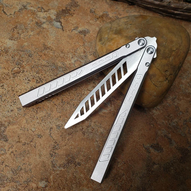 

Походный карманный нож-бабочка «Сокол», серебристый