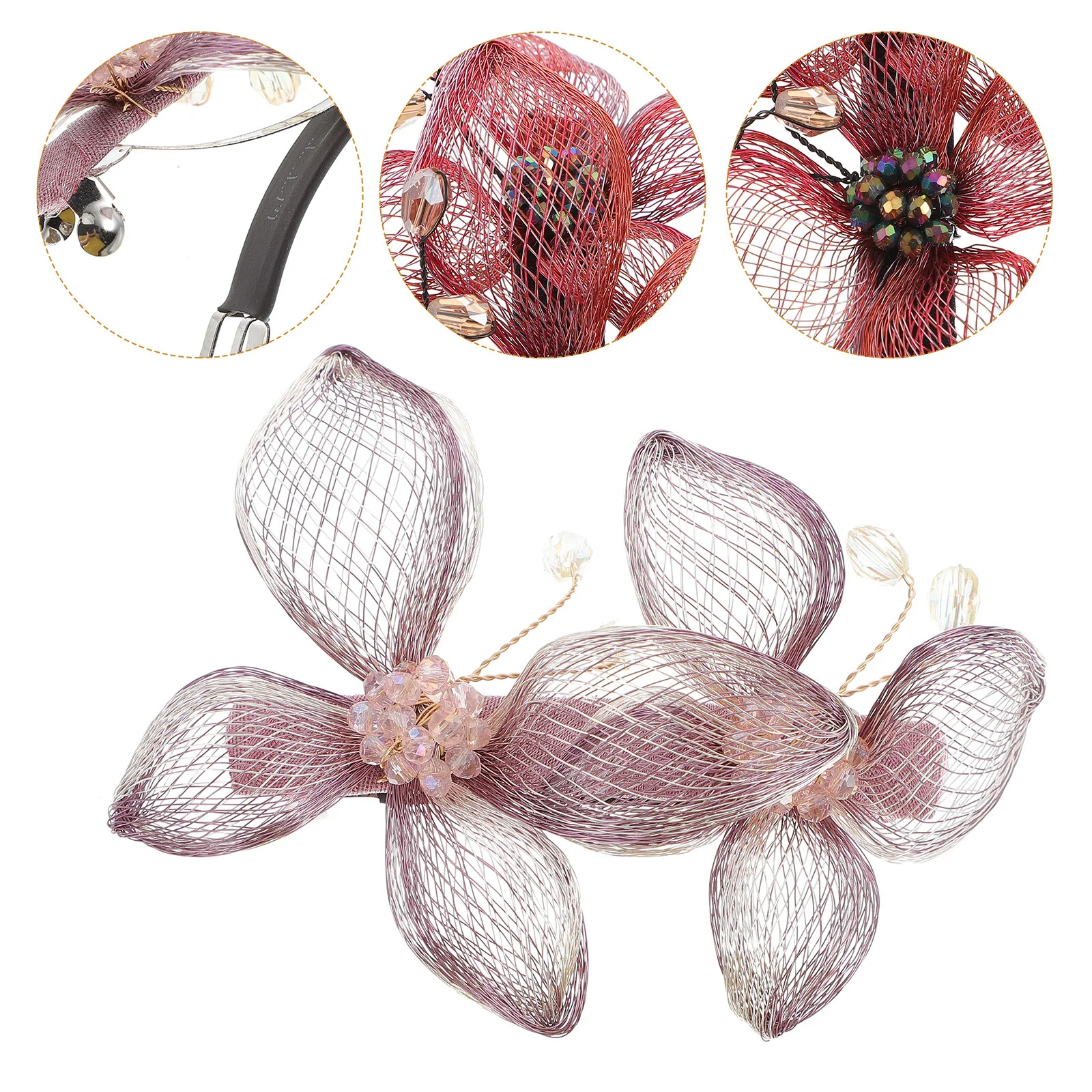 

Hairpin Hair Clip Flower Hair Clip Copper Wire Hair Clip- Grip Comfortable Ladies Snap Clip