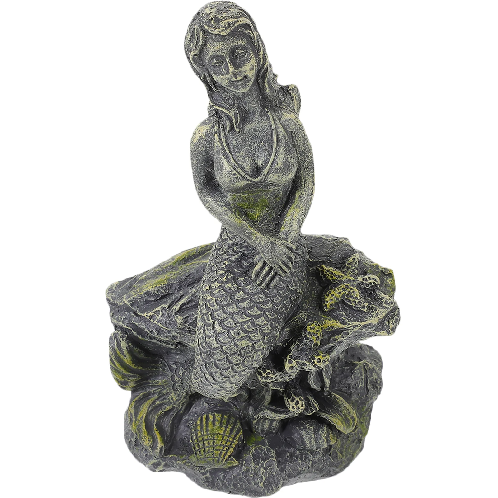 

Аквариумное украшение, нежная статуя русалки, аквариумные настольные украшения из смолы, маленькая модель для дома