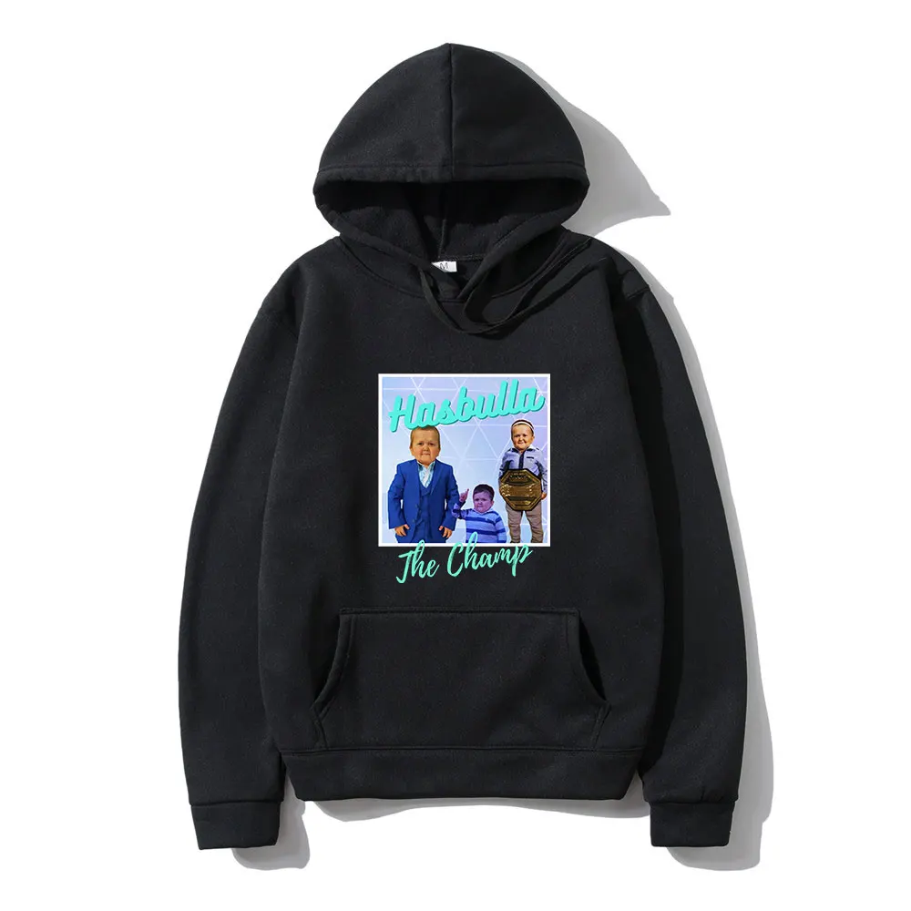 

Hasbulla Magomedov Russia Blogger Fighting Meme Gift Boyfriend Winter Thick Loose Men Hoodie Long Sleeve Oversized Hip Hop