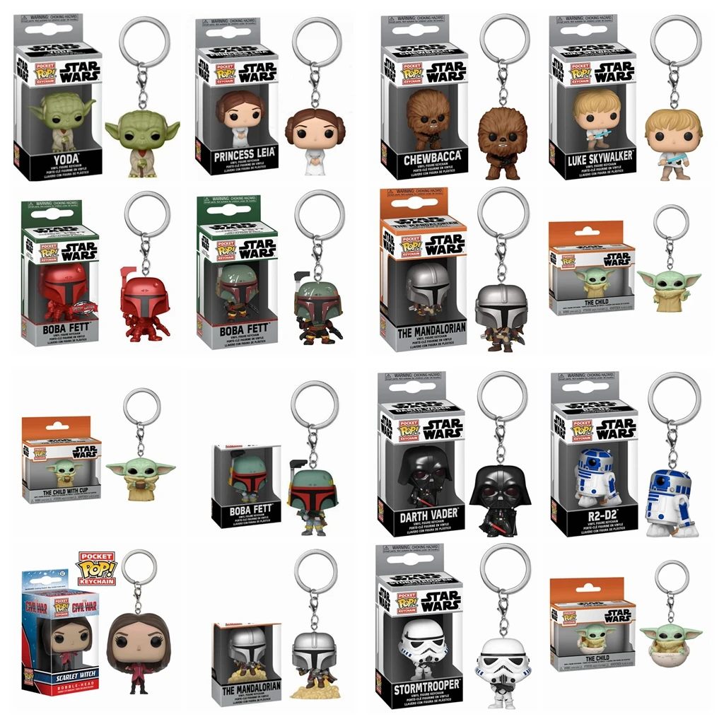 10 стилей FUNKO POP Звездные войны мандалор Скайуокер люк Чубакка робот Дарт Вейдер