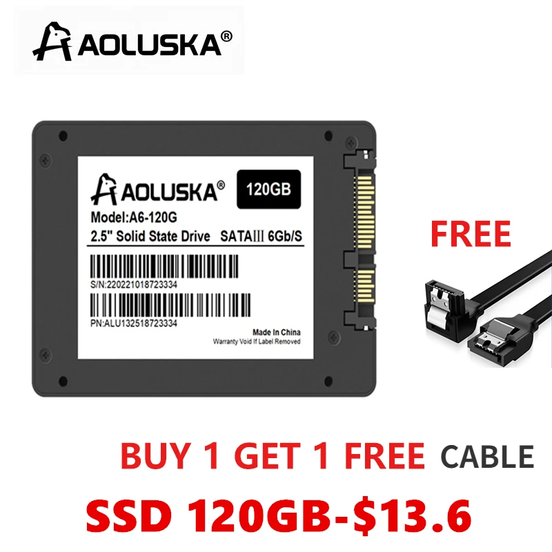 

Ssd-накопитель AOLUSKA Sata3, 120 ГБ, 128 ГБ, 240 ГБ, 60 Гб, 256 ГБ, 480 ГБ, 500 Гб, 512 ГБ, ТБ, жесткий диск 2,5, Внутренний твердотельный накопитель 2,5 дюйма