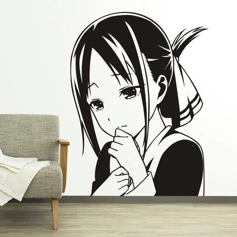 Kaguya-sama Love Is War Наклейка на стену Аниме Shinomiya Kaguya Автомобильная наклейка Виниловая