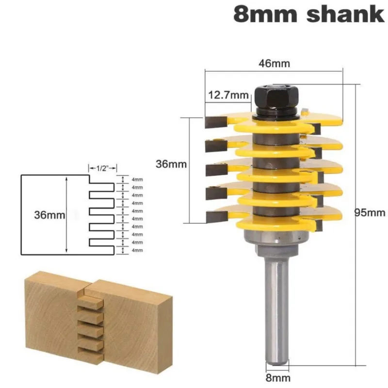 

1Pc High Quality Milling Cutter Wood Splice Tenon Panel Line Modeling Woodworking Tenon Tool Drum Line Arc Trimming Knife