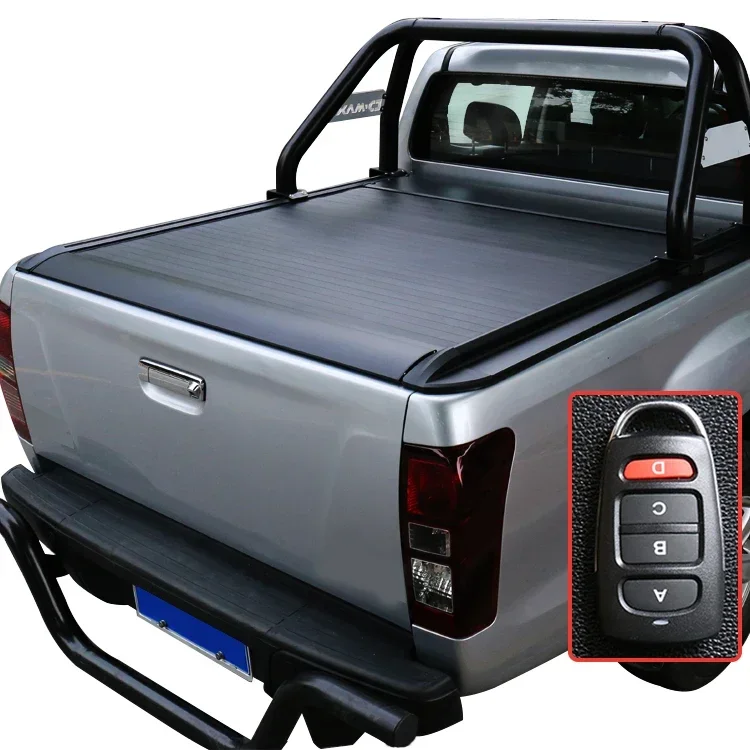 

Roller lid Truck Pick up bed cover for Chevrolet DMAX Electric Aluminium Alloy Tonneau Cover for Ford Pickup