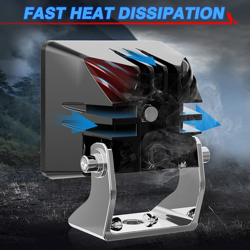 MICTUNING 20 Вт светодиодный рабочий фонарь 2 шт. безель светодиодные прожекторы для