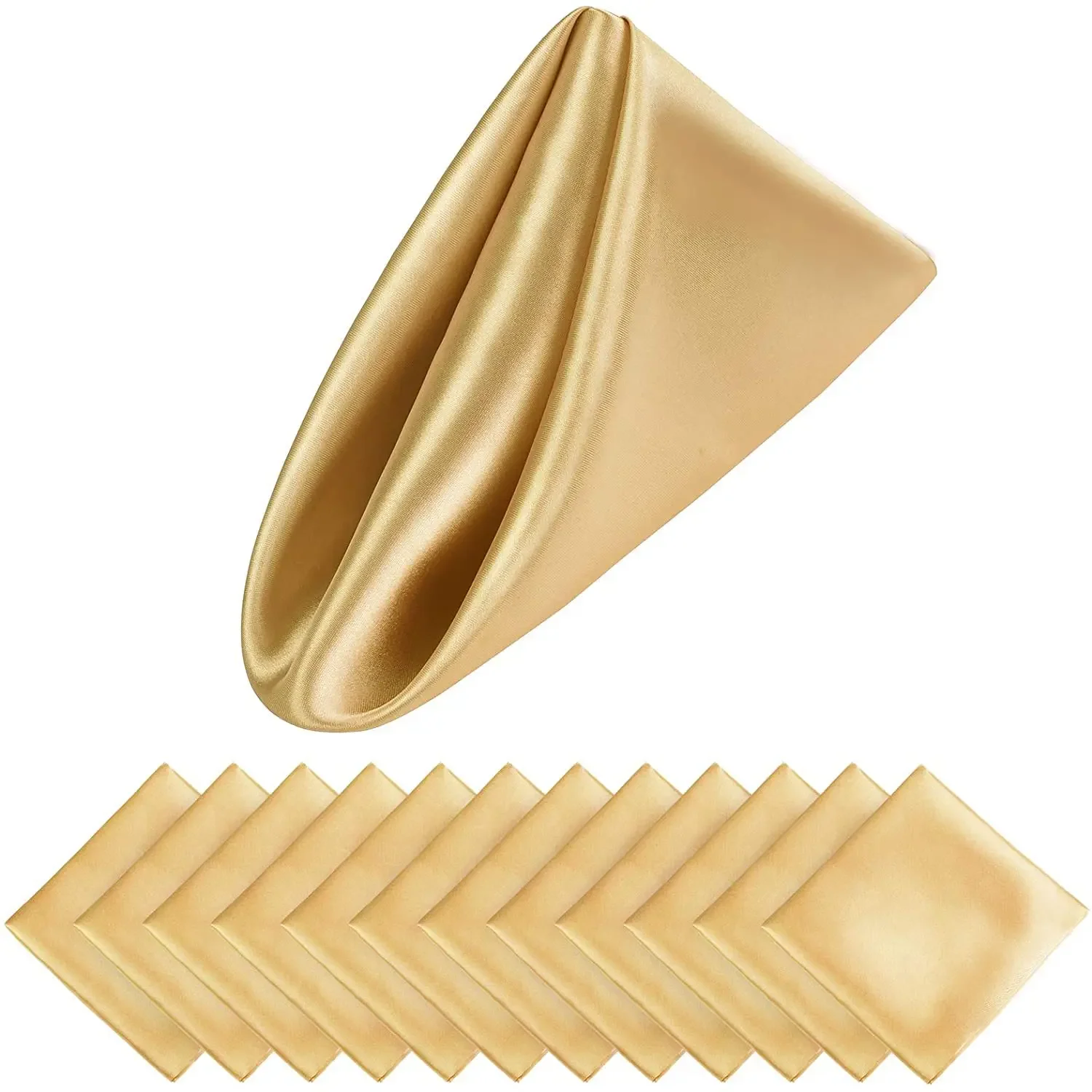 

Атласные столовые салфетки 30*30 см, набор из 12 штук