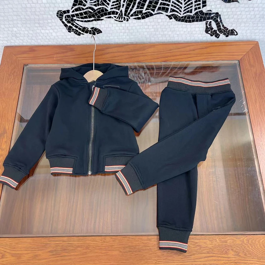 2022 Winter Toddler Kids Baby Boys Clothes Set Long-Sleeved Cartoon O-Neck Hoodies Sweatshirt+Long Pants Sets 2-piece Suit Pants