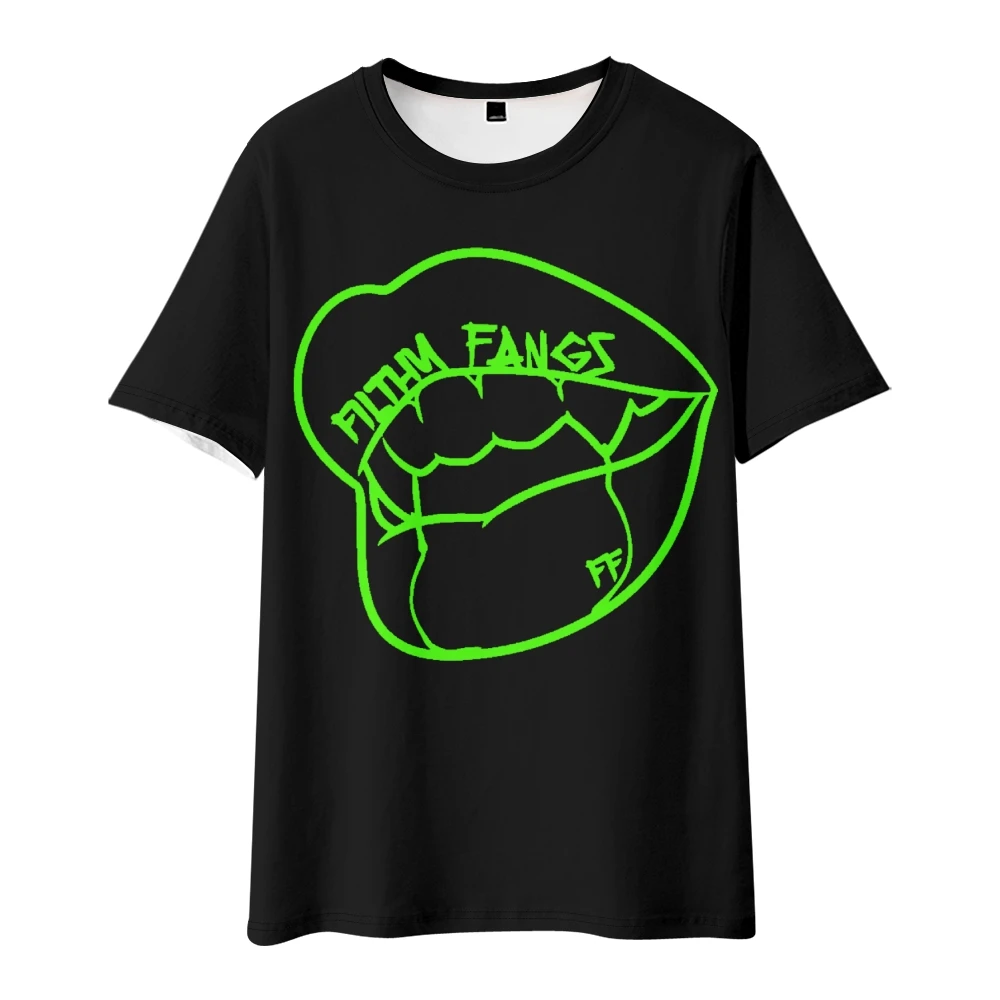 Футболка Bella Thorne Filthy Fangs с круглым вырезом и короткими рукавами черная футболка