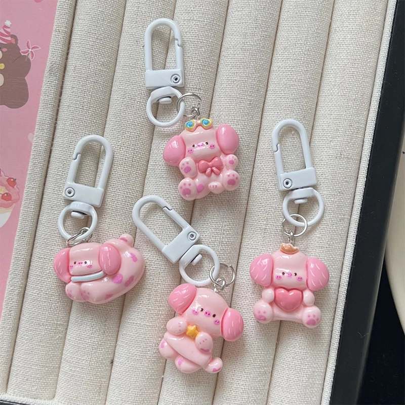 Креативная розовая подвеска в виде Свинки рюкзака наушников брелка для