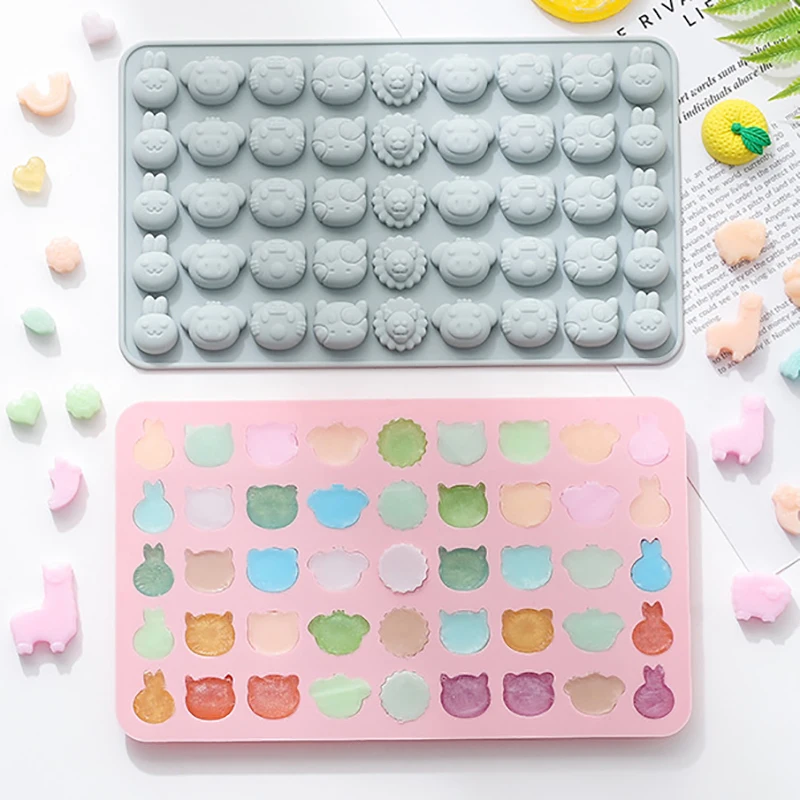 

1 шт. многоразовая мини мультяшная форма QQ для конфет Розовая/синяя форма для шоколада Силиконовая форма «сделай сам» желейное украшение дл...