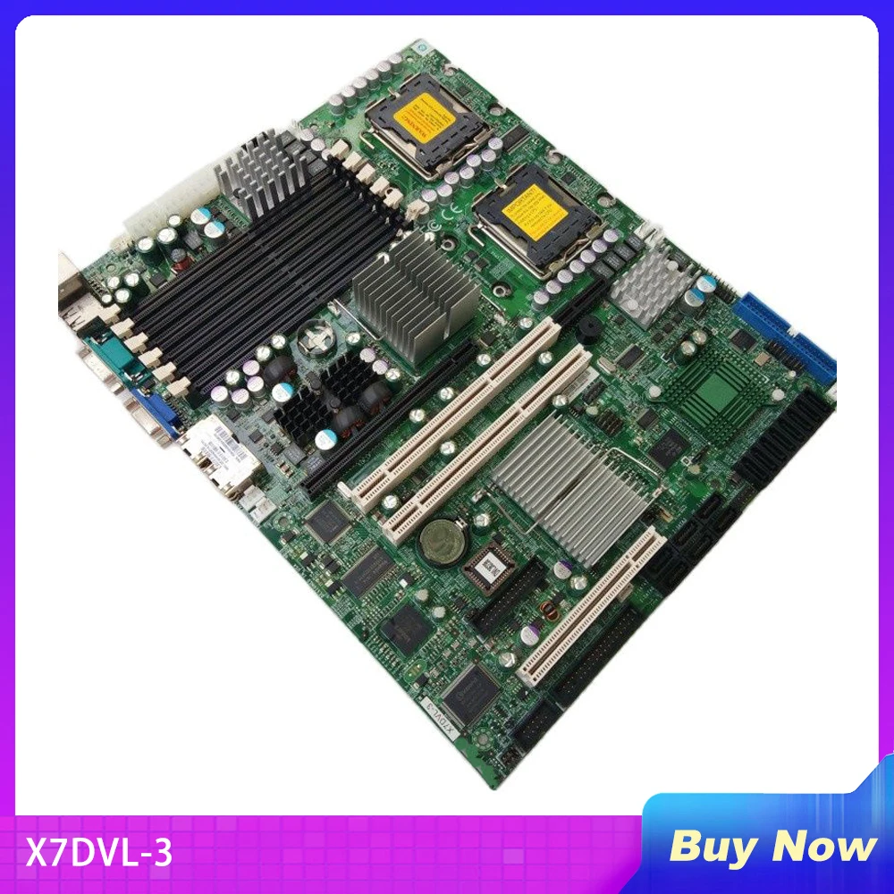

Двусторонняя материнская плата для серверов SuperMicro X7DVL-3 LGA771 5000V 54/53/52/51 SAS/SATA