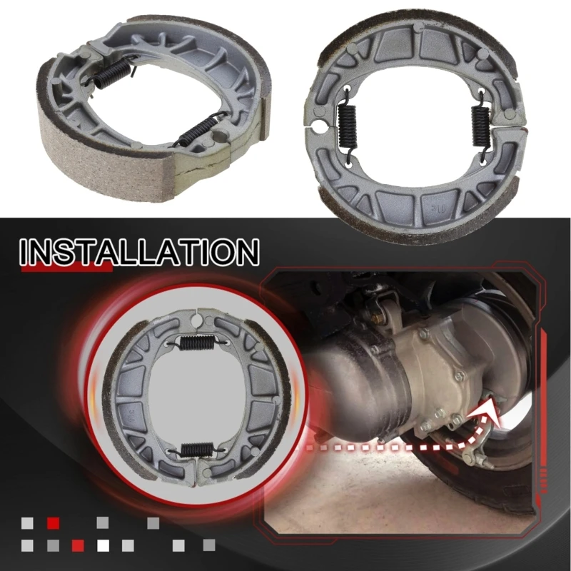 Задние барабанные тормозные колодки мотоцикла надежные и долговечные
