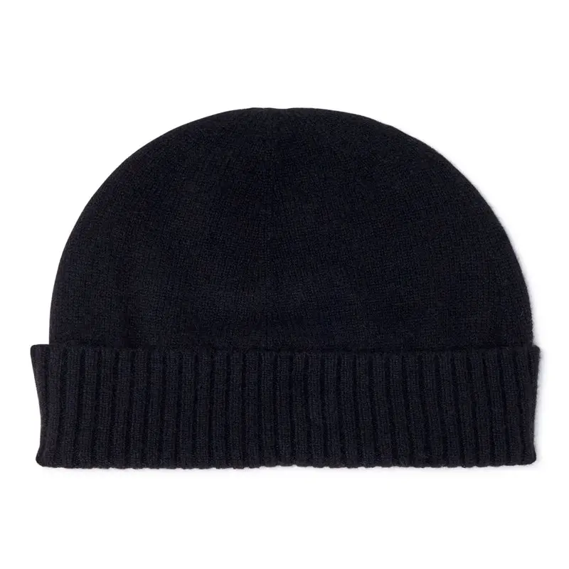 

Женская кашемировая шапочка с манжетами