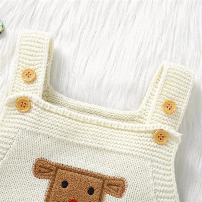 Боди для новорожденных VISgogo Рождественская Одежда маленьких мальчиков и девочек